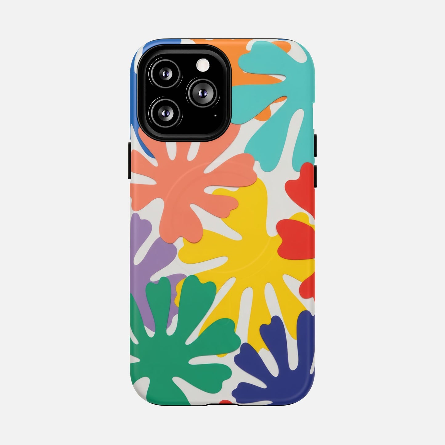 Colorful Tropical Leaves iPhone Case — Tough Magnetic | MagSafe Compatible