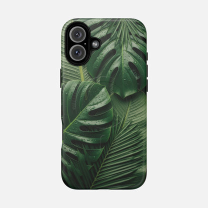 Tropical Monstera Magnetic Phone Case — Tough Protective iPhone Cover iPhone 16 Plus Matte Phone Case