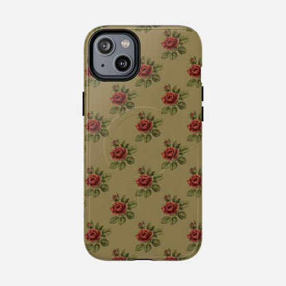 Vintage Rose iPhone Case — Tough Magnetic | MagSafe Compatible