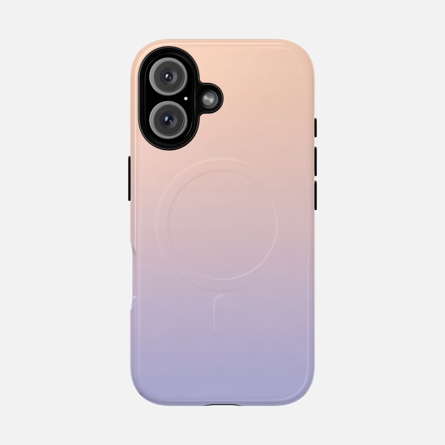 Gradient With Rose Gold to Lavender iPhone Case — Tough Magnetic | MagSafe Compatible