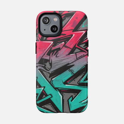 Graffiti Street Art Tough Magnetic Phone Case iPhone 14 Matte Phone Case