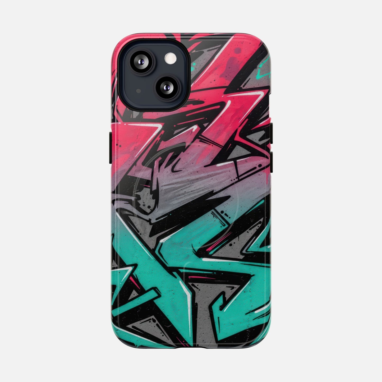 Graffiti Street Art Tough Magnetic Phone Case iPhone 13 Glossy Phone Case
