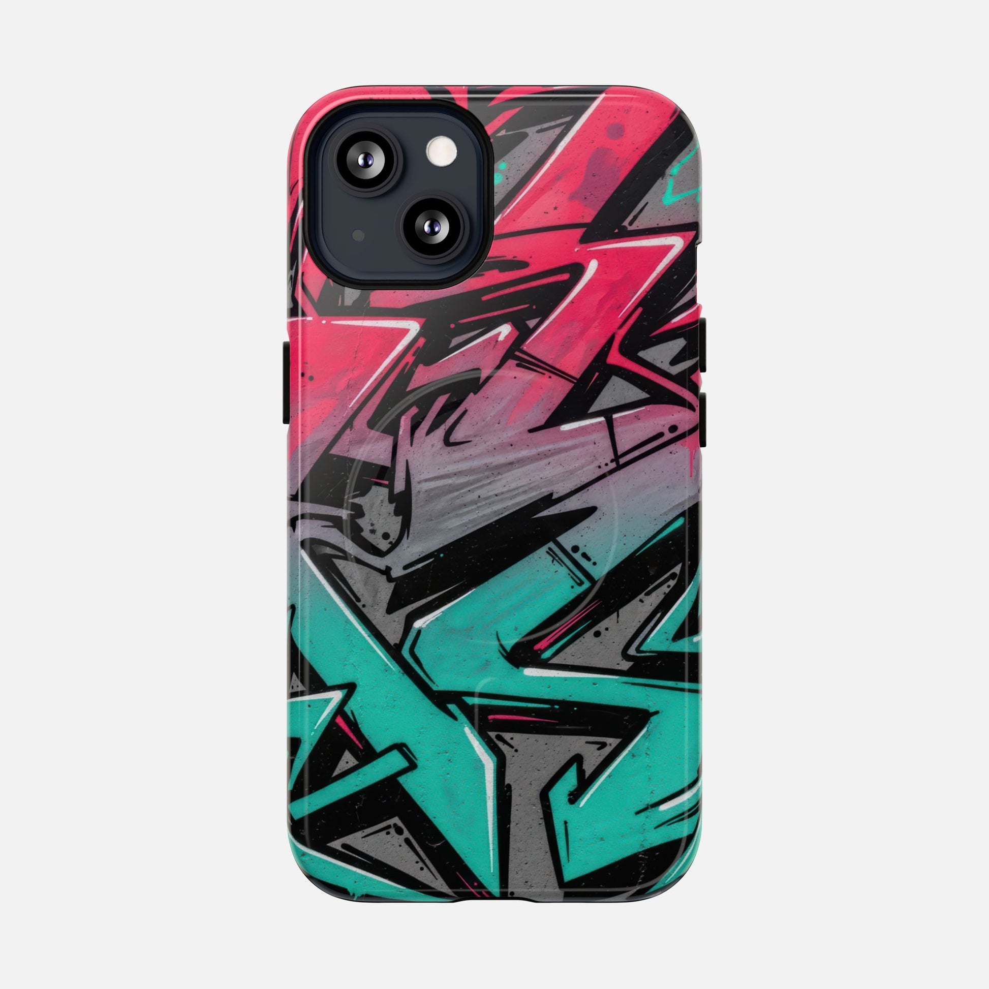 Graffiti Street Art Tough Magnetic Phone Case iPhone 13 Glossy Phone Case