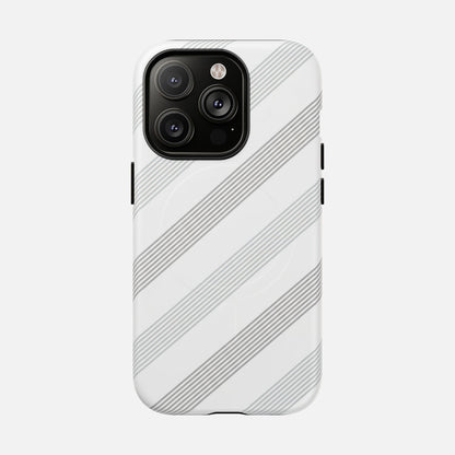 Minimal Diagonal Stripe iPhone Case — Tough Magnetic | MagSafe Compatible
