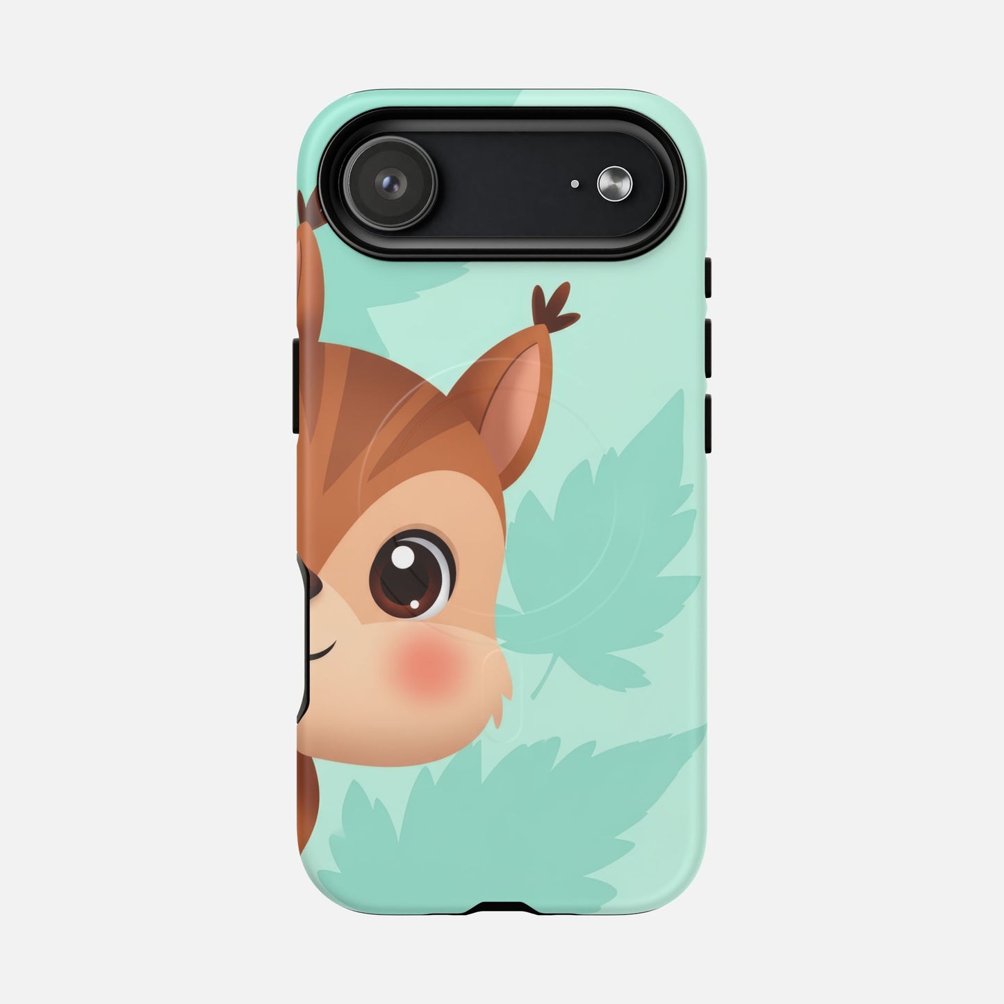 Cute Squirrel With Mint Leaves iPhone Case — Tough Magnetic | MagSafe Compatible