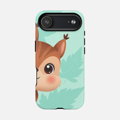 Cute Squirrel With Mint Leaves iPhone Case — Tough Magnetic | MagSafe Compatible