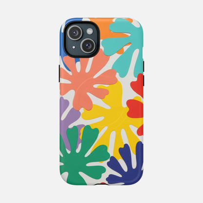 Colorful Tropical Leaves iPhone Case — Tough Magnetic | MagSafe Compatible