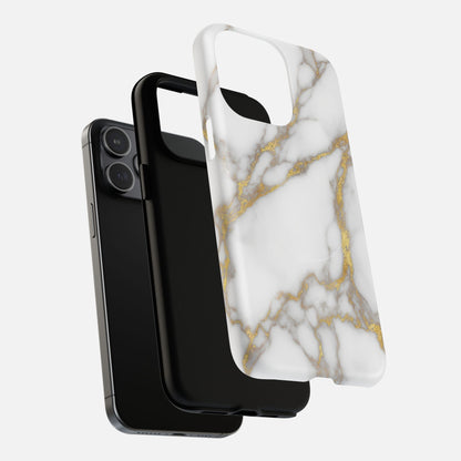Marble Gold iPhone Case — Tough Magnetic | MagSafe Compatible