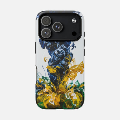 Abstract Ink Splash Tough Magnetic Phone Case iPhone 17 Pro Matte Phone Case