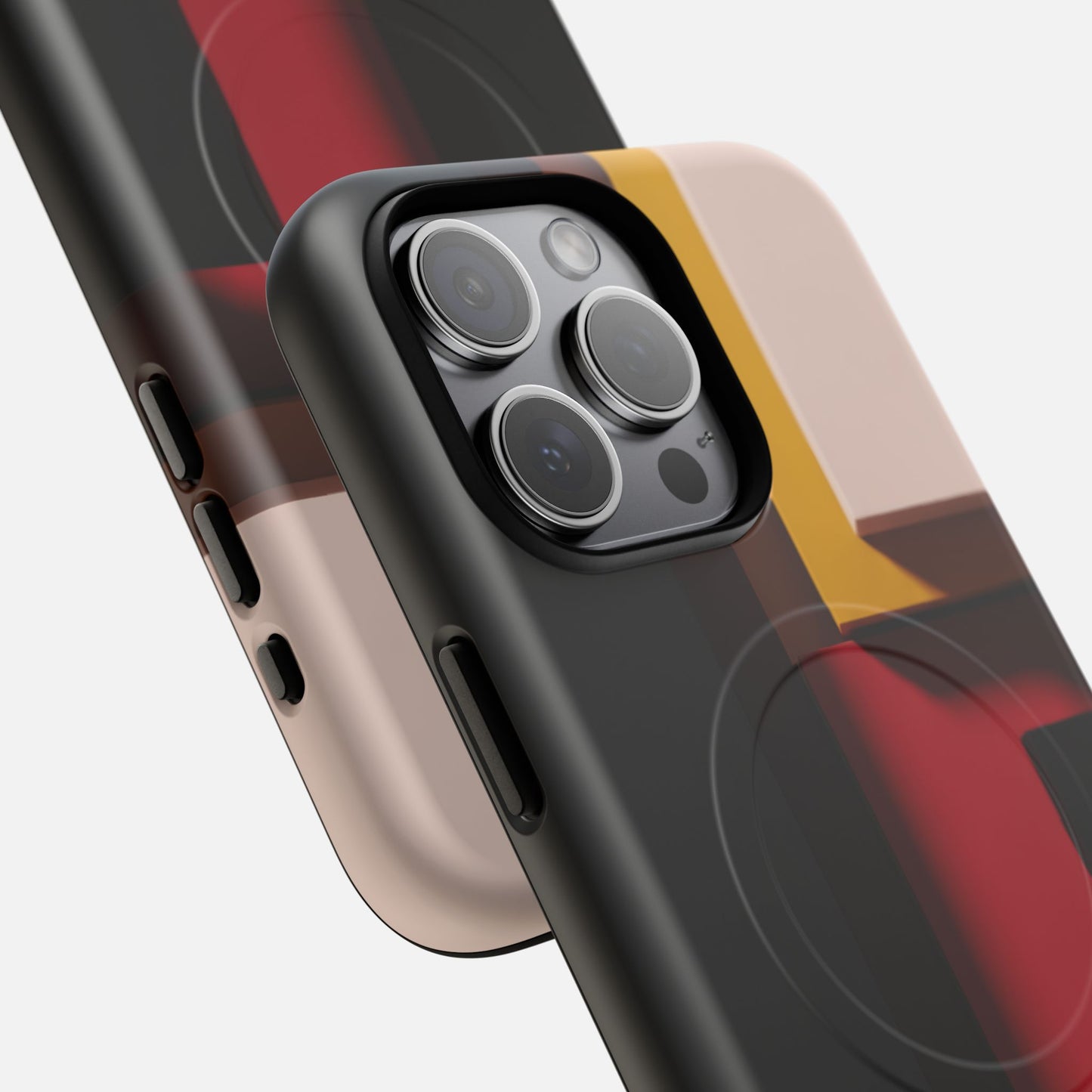 Retro Geometric Abstract iPhone Case — Tough Magnetic | MagSafe Compatible