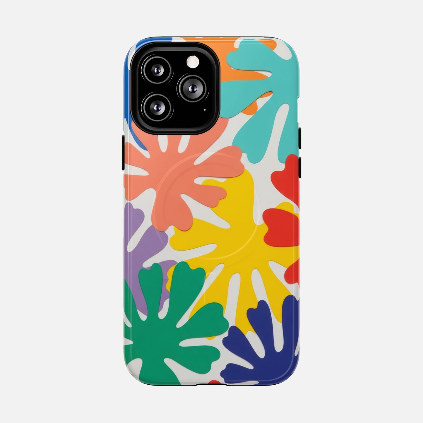 Colorful Tropical Leaves iPhone Case — Tough Magnetic | MagSafe Compatible