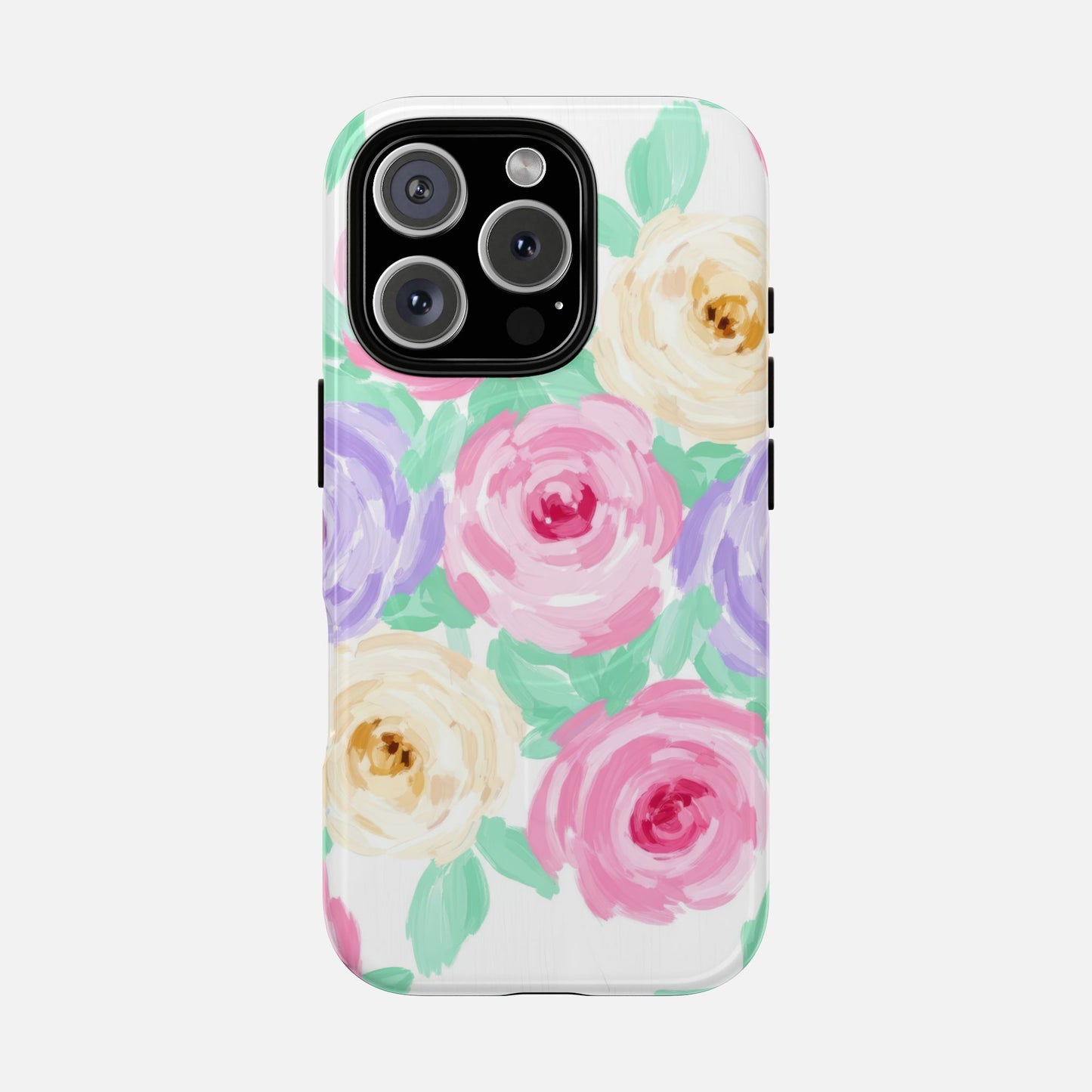 Floral Watercolor Roses iPhone Case — Tough Magnetic | MagSafe Compatible