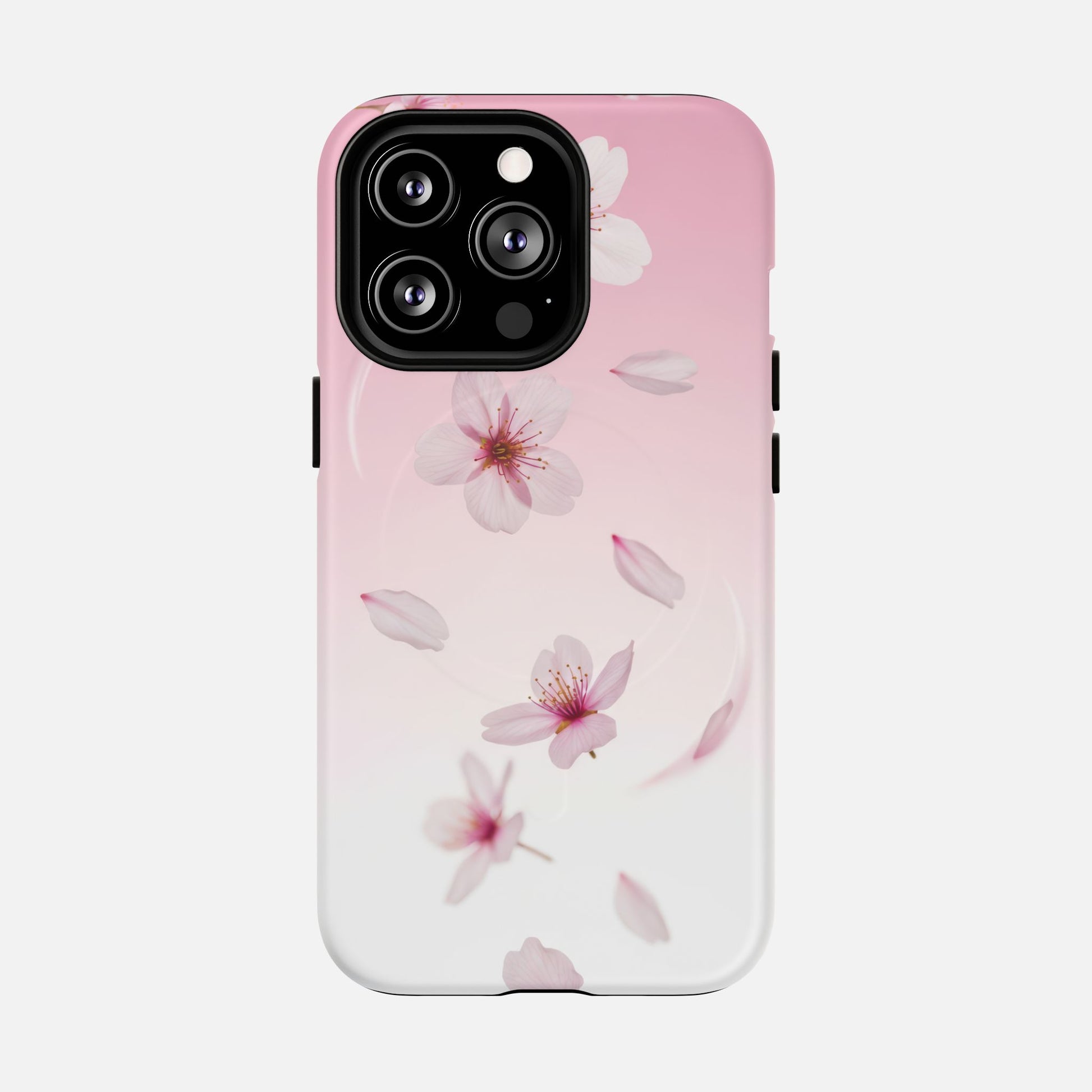 Floral Sakura Tough Magnetic Phone Case — Pink Cherry Blossom Design iPhone 13 Pro Matte Phone Case
