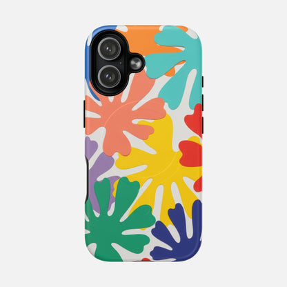 Colorful Tropical Leaves iPhone Case — Tough Magnetic | MagSafe Compatible