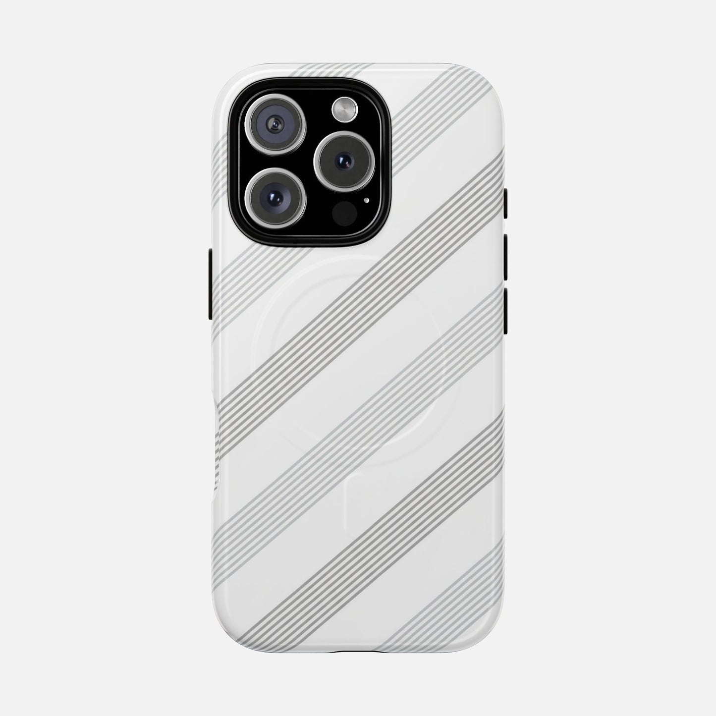 Minimal Diagonal Stripe iPhone Case — Tough Magnetic | MagSafe Compatible