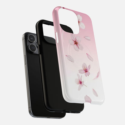 Pink Cherry Blossom iPhone Case — Tough Magnetic | MagSafe Compatible