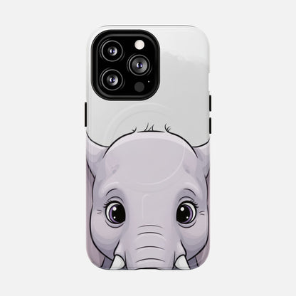 Cute Elephant iPhone Case — Tough Magnetic | MagSafe Compatible