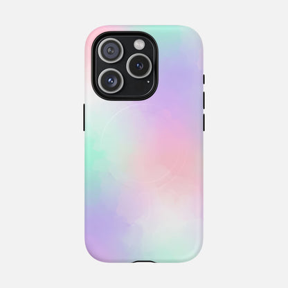 Pastel Gradient Soft Pink, Mint & Lavender iPhone Case — Tough Magnetic | MagSafe Compatible