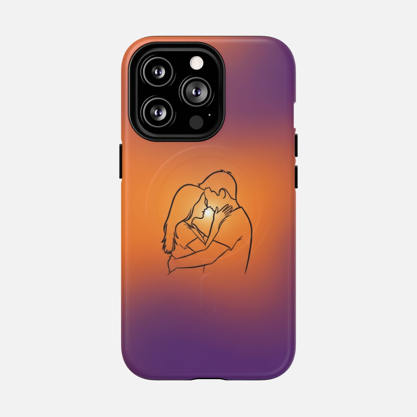 Romantic Sunset Couple iPhone Case — Tough Magnetic | MagSafe Compatible