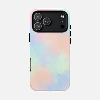 Pastel Watercolor Tough Magnetic Phone Case — Protective MagSafe Compatible Cover iPhone 17 Pro Max Matte Phone Case
