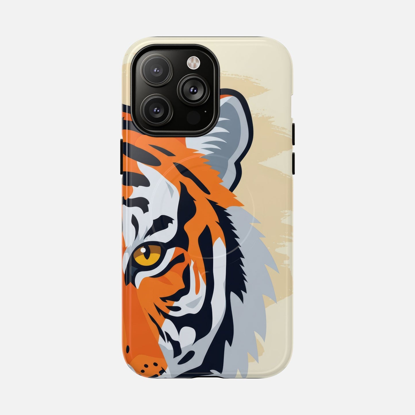 Tiger Face Magnetic Phone Case — Tough Protective Magnetic Cover iPhone 14 Pro Max Glossy Phone Case