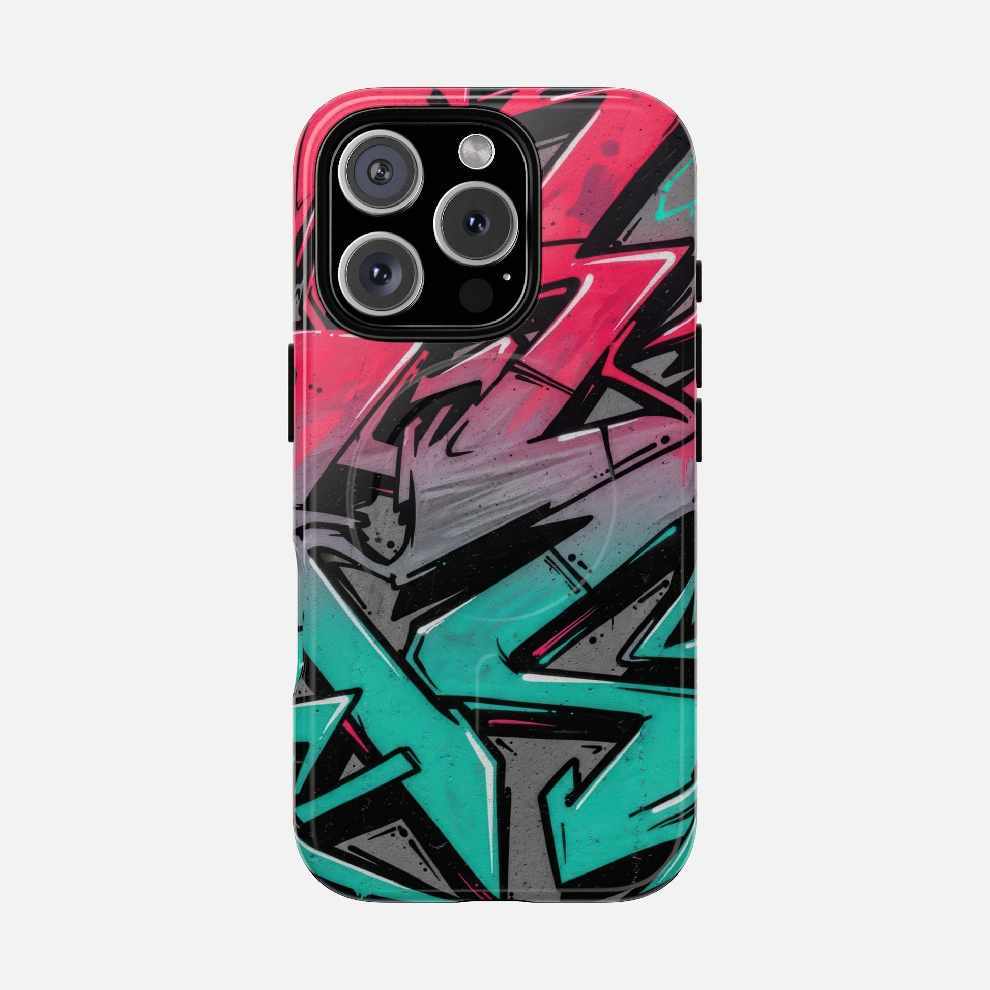 Graffiti Street Art Tough Magnetic Phone Case iPhone 16 Pro Glossy Phone Case