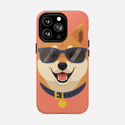 Cool Shiba Inu Sunglasses iPhone Case — Tough Magnetic | MagSafe Compatible