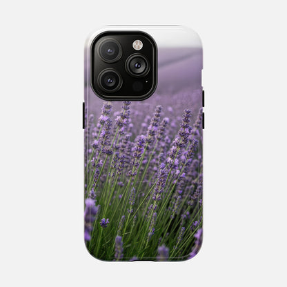 Lavender Field Phone Case — Tough Magnetic Protective Case iPhone 14 Pro Glossy Phone Case