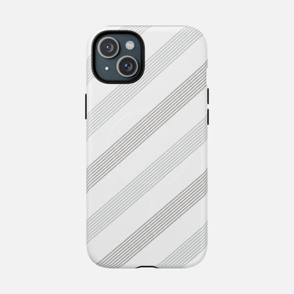 Minimal Diagonal Stripe iPhone Case — Tough Magnetic | MagSafe Compatible