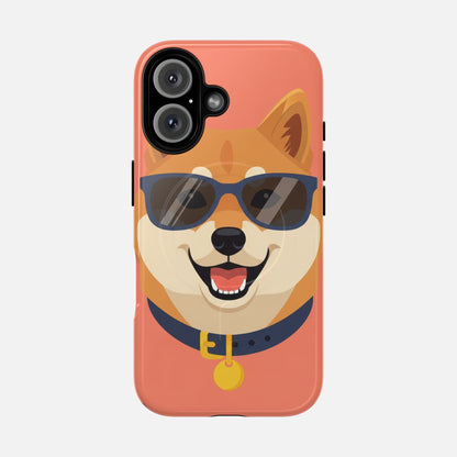 Cool Shiba Inu Sunglasses iPhone Case — Tough Magnetic | MagSafe Compatible