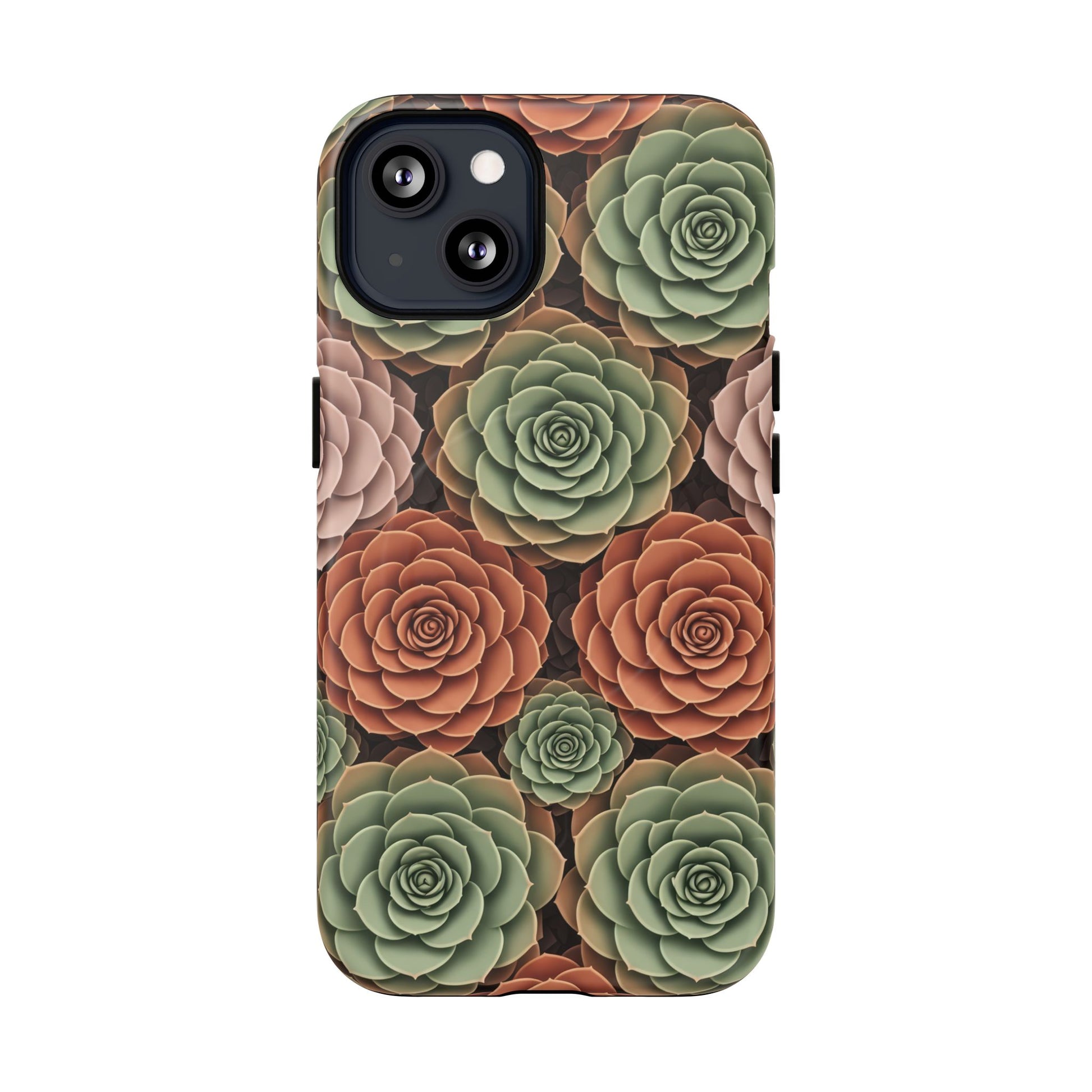 Magnetic Tough Case — Autumn Succulent Floral Phone Cover iPhone 13 Matte Phone Case
