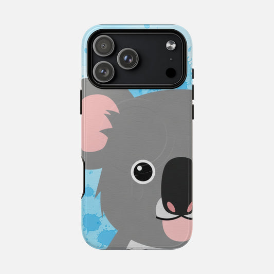 Koala Phone Case — Tough Magnetic Protective Case with Cute Cartoon Design iPhone 17 Pro Max Glossy Phone Case