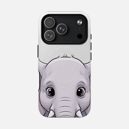 Cute Elephant iPhone Case — Tough Magnetic | MagSafe Compatible