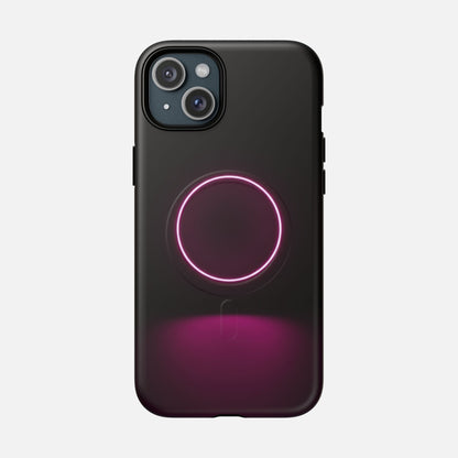Neon Ring iPhone Case — Tough Magnetic | MagSafe Compatible