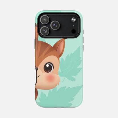 Cute Squirrel With Mint Leaves iPhone Case — Tough Magnetic | MagSafe Compatible