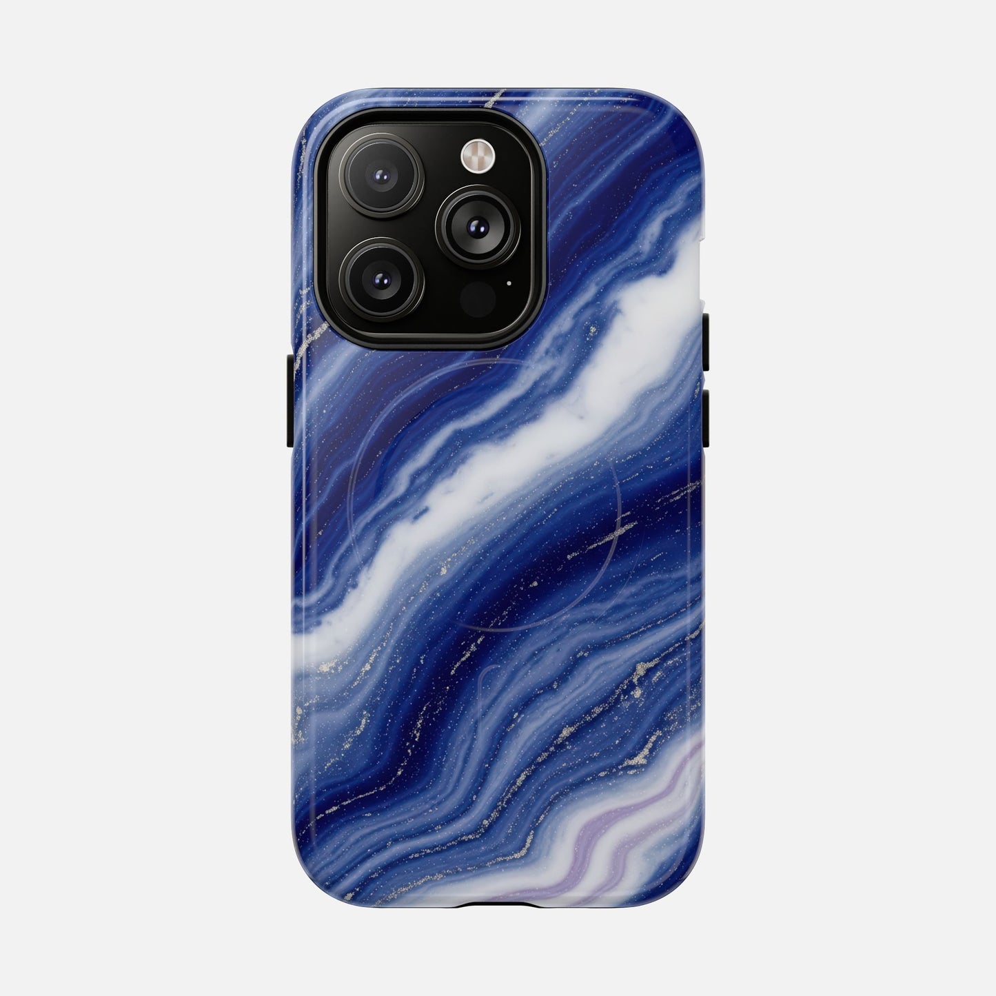 Blue Agate iPhone Case — Tough Magnetic | MagSafe Compatible