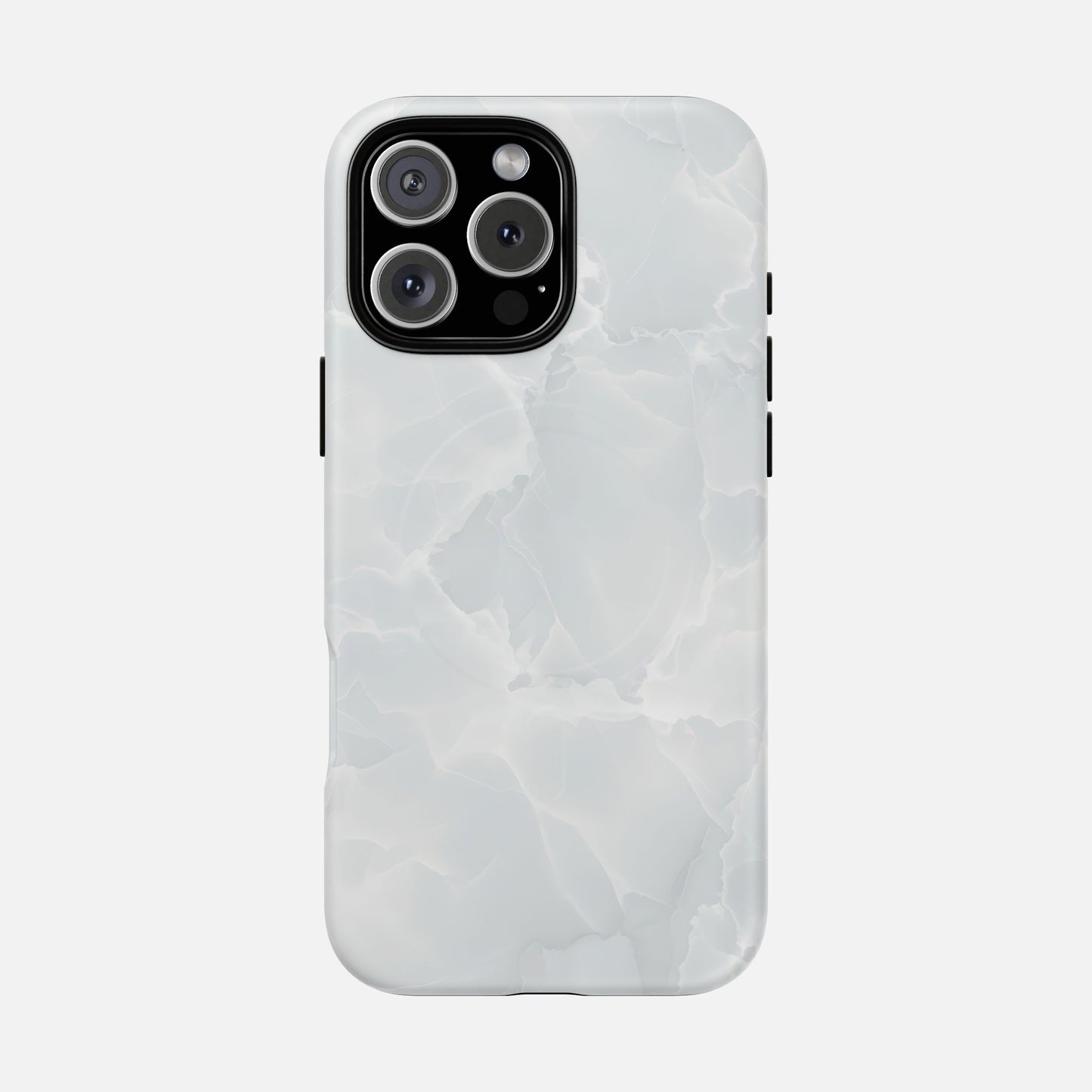 Marble White iPhone Case — Tough Magnetic | MagSafe Compatible