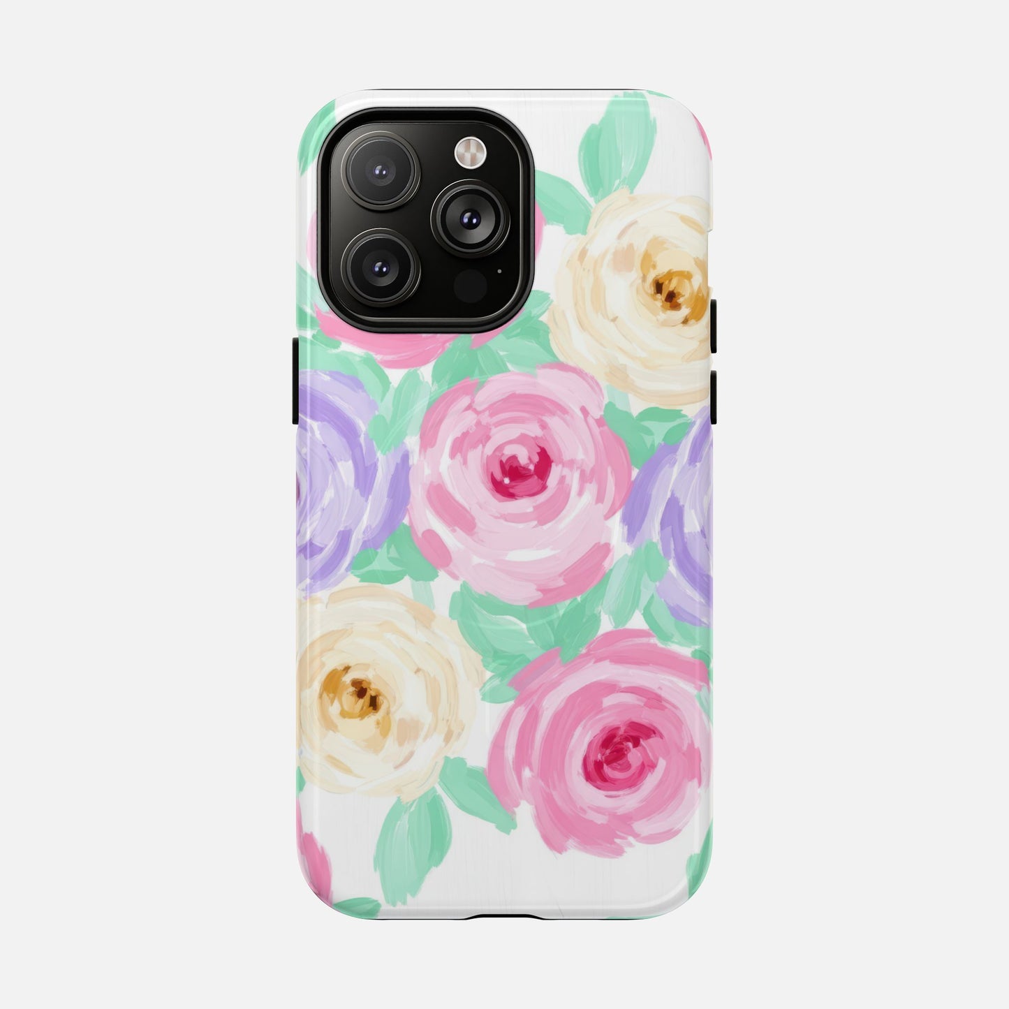 Floral Watercolor Roses iPhone Case — Tough Magnetic | MagSafe Compatible