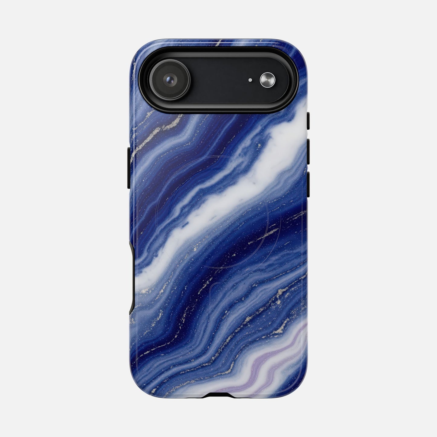 Blue Agate iPhone Case — Tough Magnetic | MagSafe Compatible