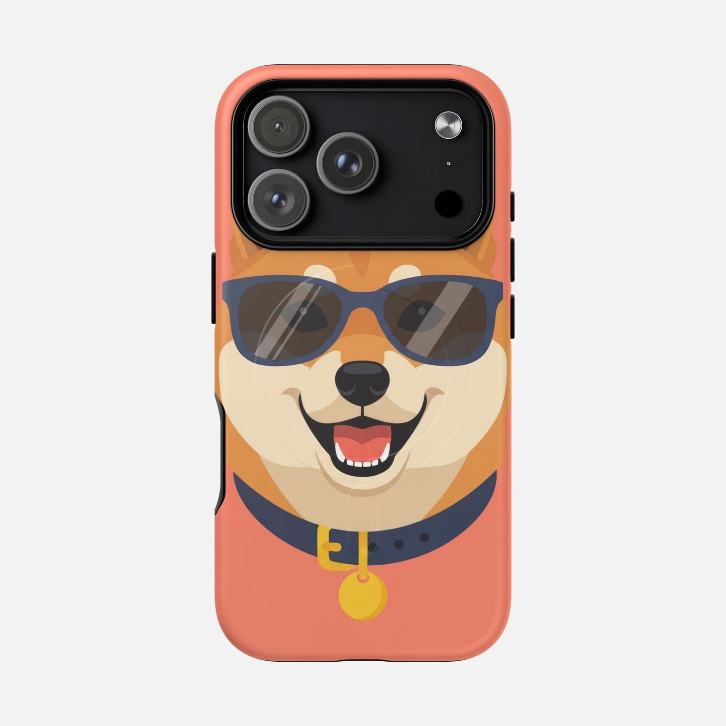 Cool Shiba Inu Sunglasses iPhone Case — Tough Magnetic | MagSafe Compatible