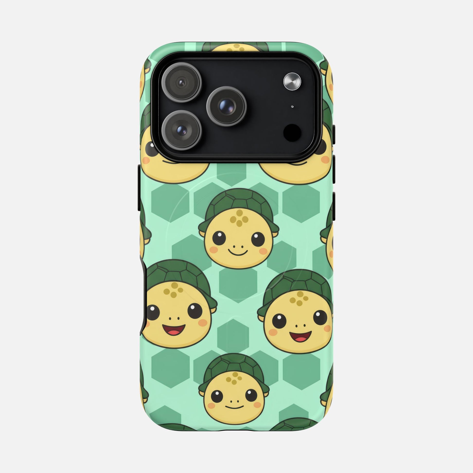 Cute Turtle Pattern Phone Case — Tough Magnetic Protective iPhone Cover iPhone 17 Pro Matte Phone Case
