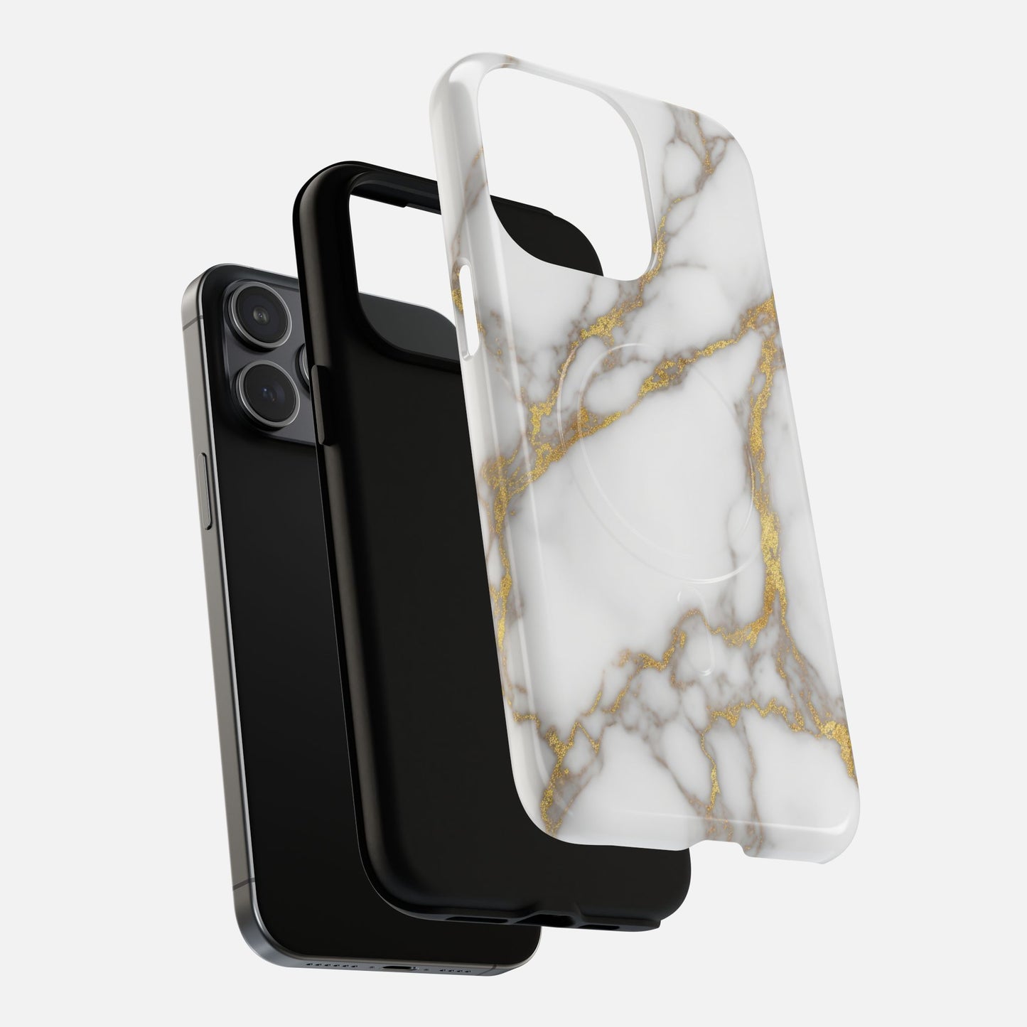 Marble Gold iPhone Case — Tough Magnetic | MagSafe Compatible