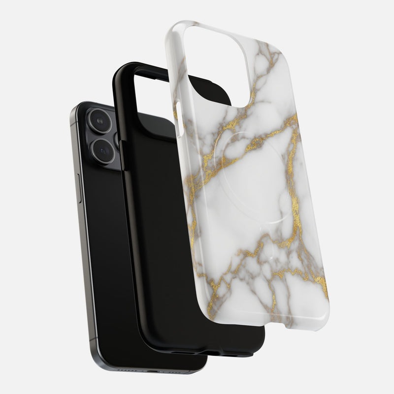 Marble Gold iPhone Case — Tough Magnetic | MagSafe Compatible