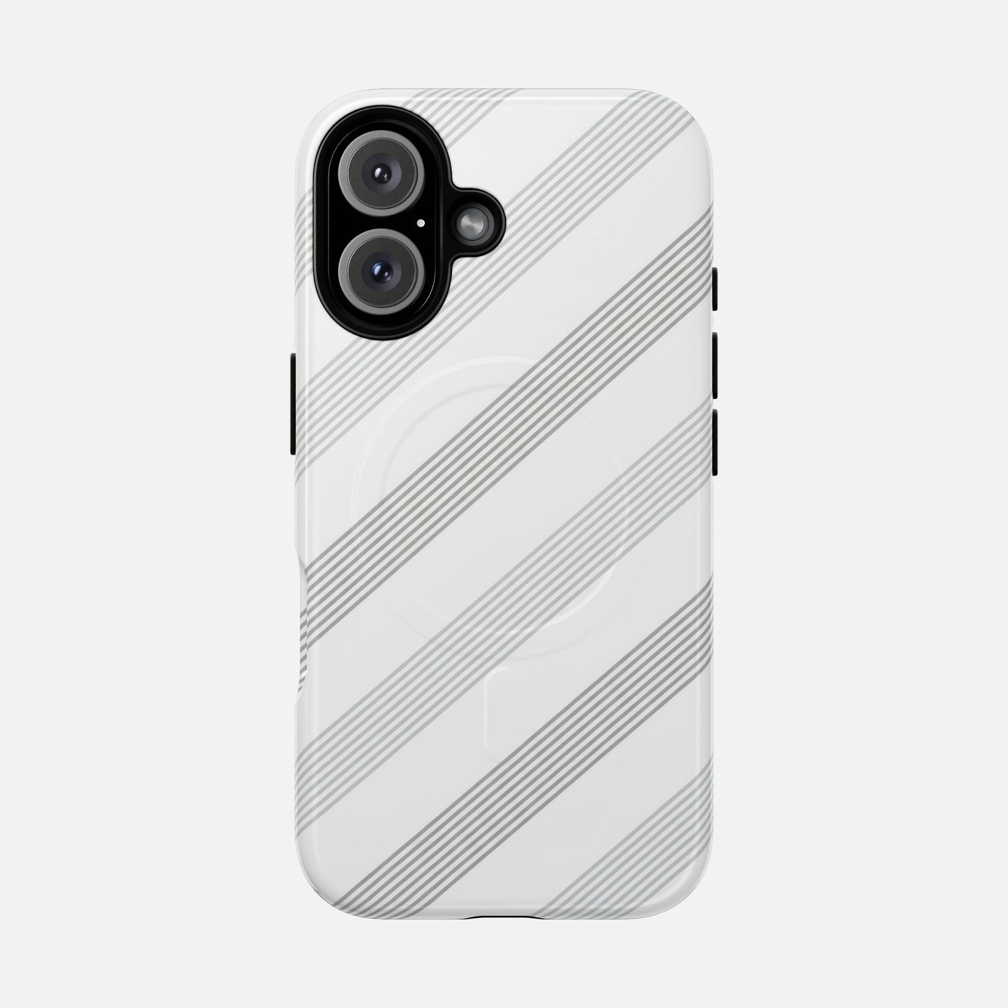 Minimal Diagonal Stripe iPhone Case — Tough Magnetic | MagSafe Compatible