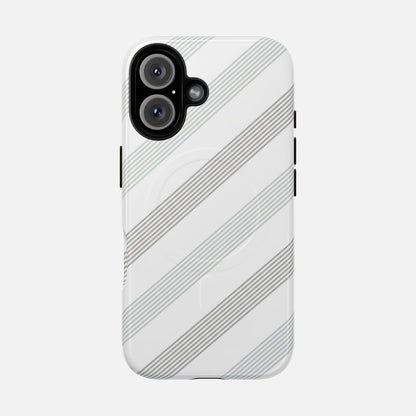Minimal Diagonal Stripe iPhone Case — Tough Magnetic | MagSafe Compatible