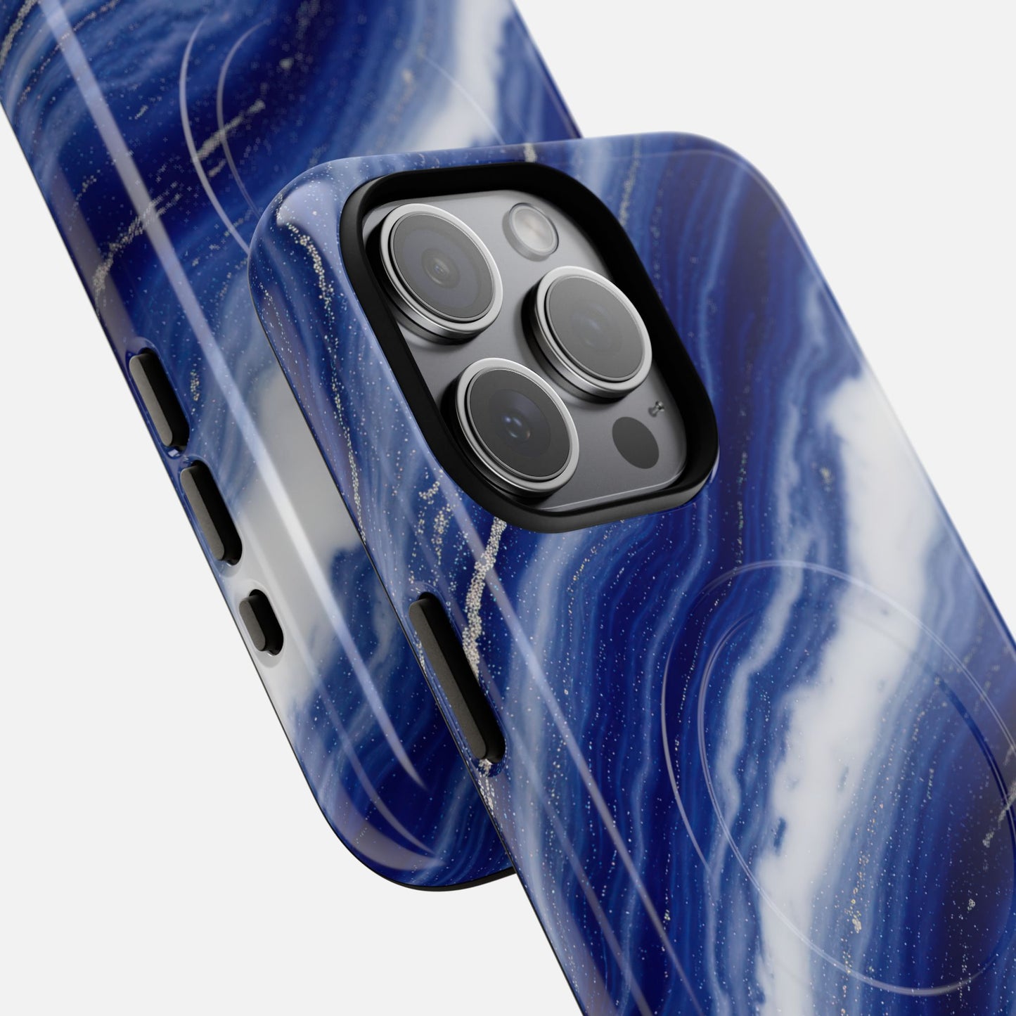 Blue Agate iPhone Case — Tough Magnetic | MagSafe Compatible