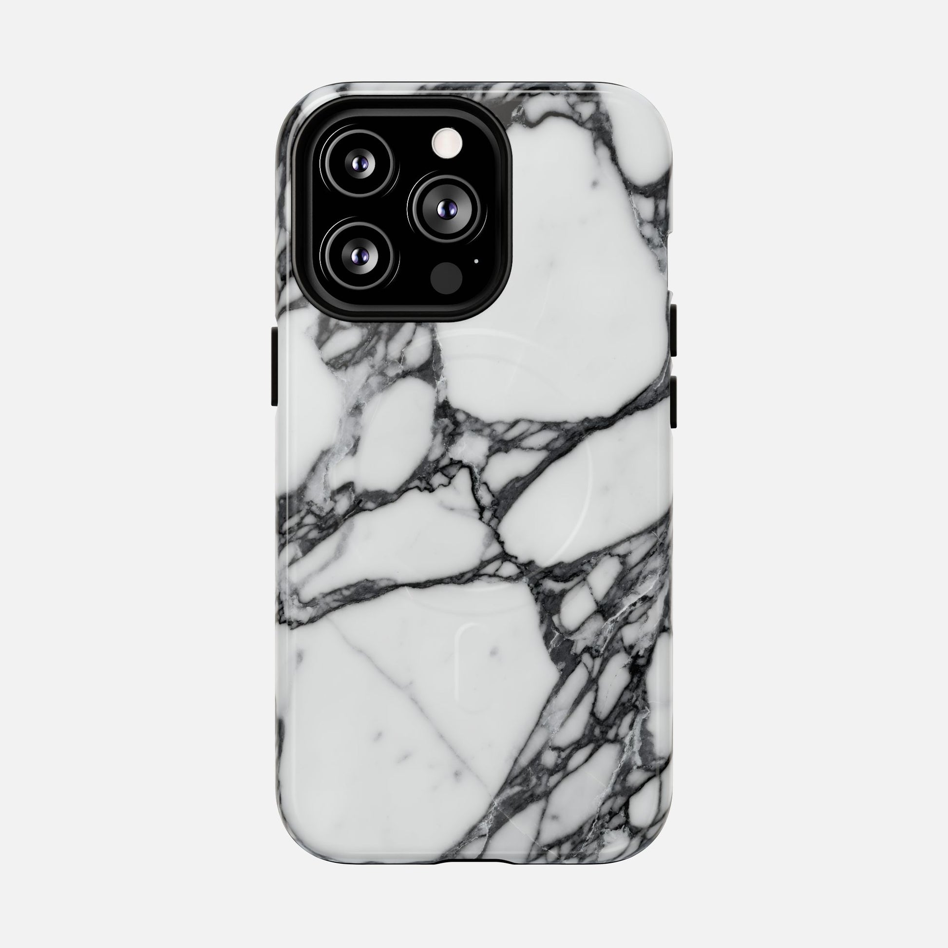 Marble Pattern Tough Magnetic Phone Case iPhone 13 Pro Glossy Phone Case
