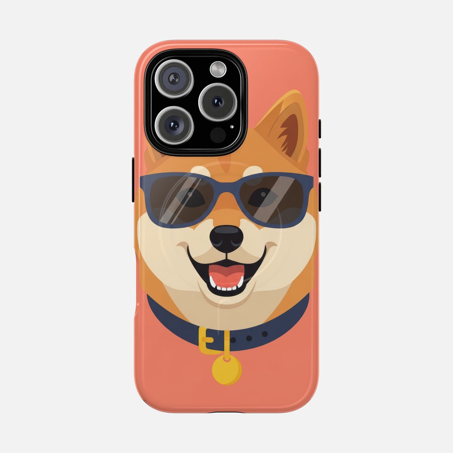 Cool Shiba Inu Sunglasses iPhone Case — Tough Magnetic | MagSafe Compatible