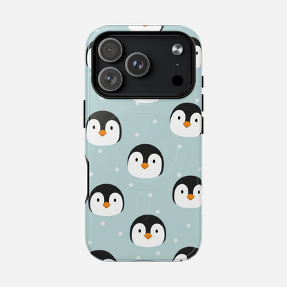 Penguin Pattern iPhone Case — Tough Magnetic | MagSafe Compatible