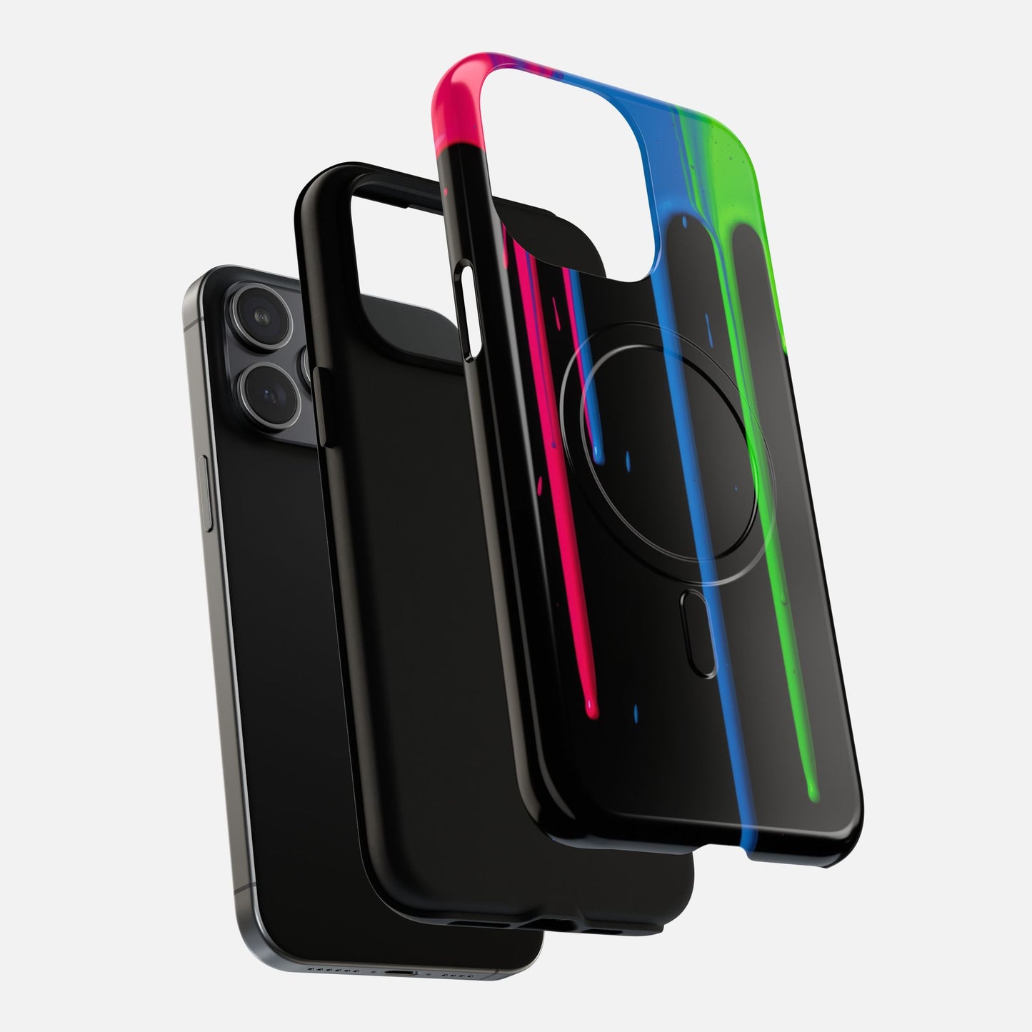 Neon Drip iPhone Case — Tough Magnetic | MagSafe Compatible